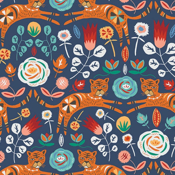 Cotton Print / Tigris Indigo