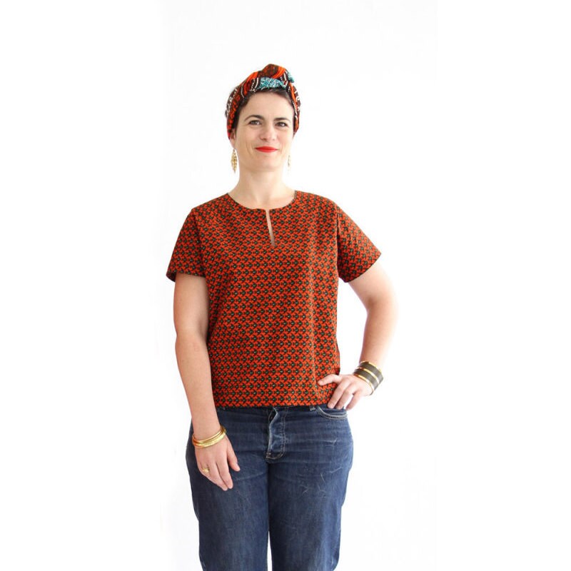 I AM FR / Printed Sewing Pattern / Jain Top Dress | Etsy