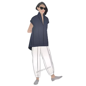 Style Arc / Printed Sewing Pattern / Teddy Top