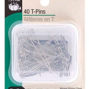 Dritz Bulk Package #16 Nickel-Plated Steel T-Pin, 1-Inch 1,500-Pack, Silver