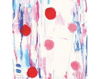 Cotton Print / Flower Rain / Red