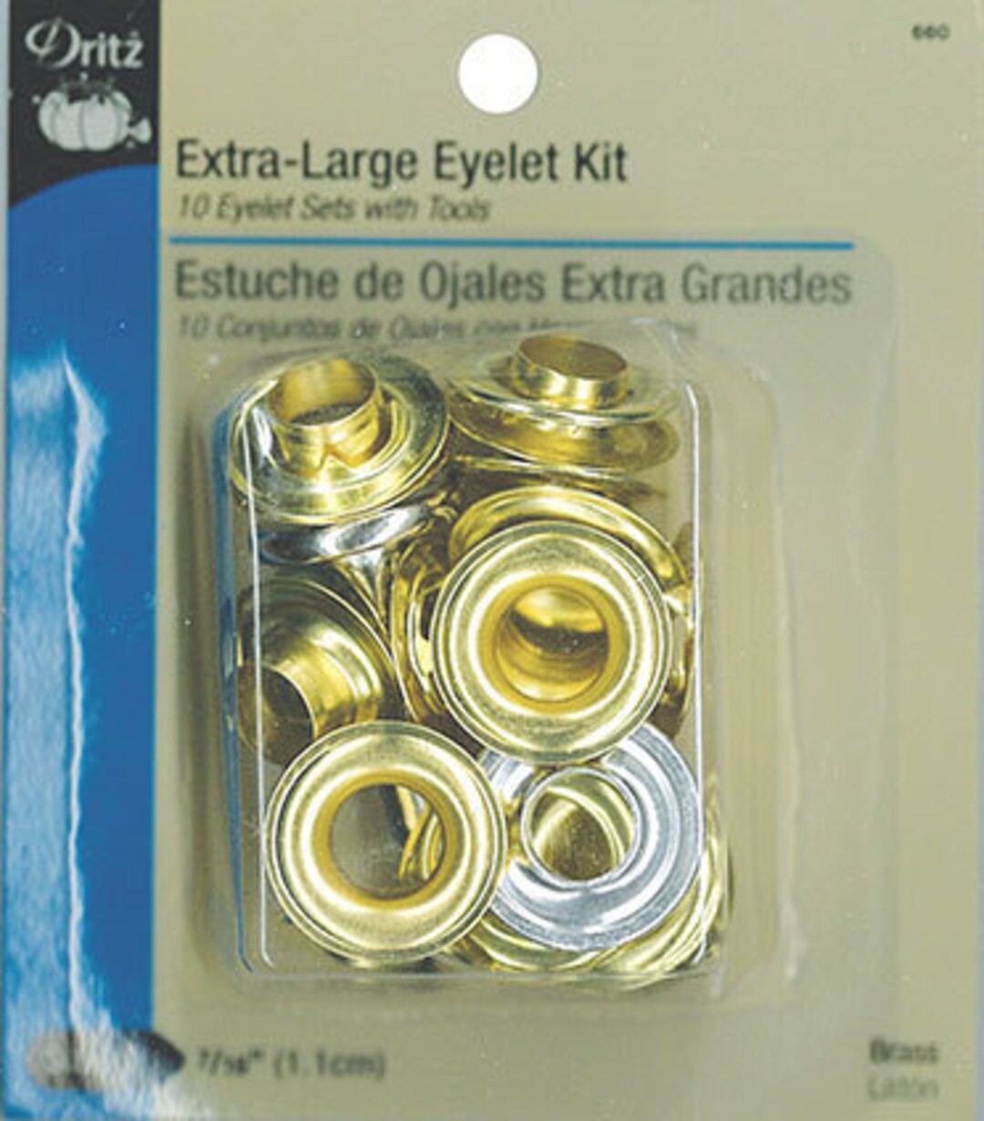 Extra Large EYELET/GROMMET Kit Gold Finish 2 Tools Etsy