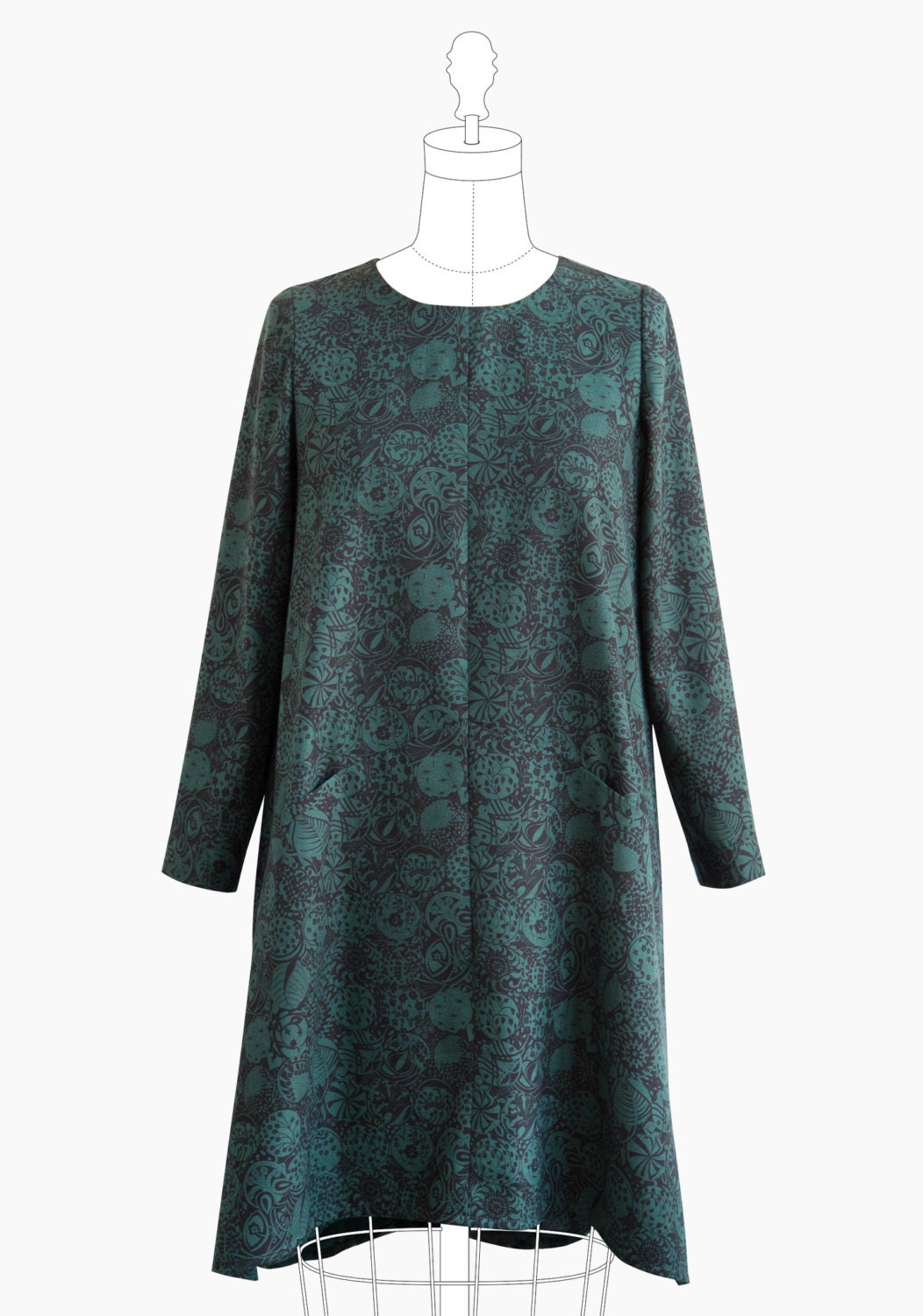 Grainline Studio / Printed Sewing Pattern / Farrow Dress Etsy