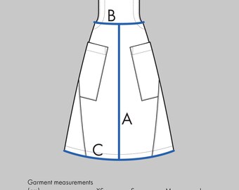Assembly Line / Printed Sewing Pattern / Apron Dress - Etsy