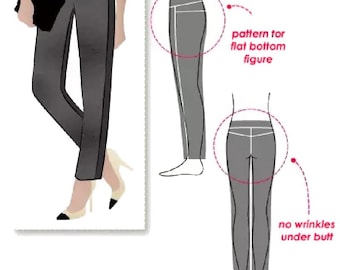 Style Arc / Printed Sewing Pattern / Flat Bottom Flo Pant