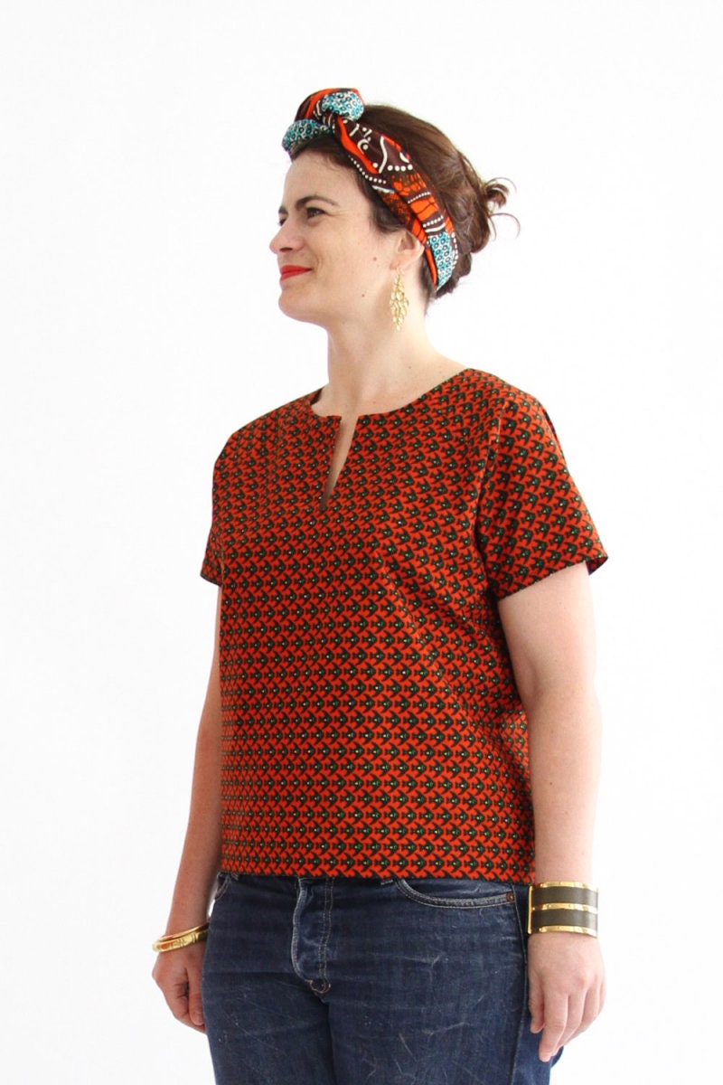 I AM FR / Printed Sewing Pattern / Jain Top Dress | Etsy