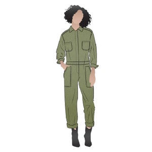 Style Arc / Printed Sewing Pattern / Melrose Boiler Suit