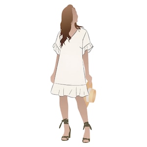 Style Arc / Printed Sewing Pattern / Pixie Dress