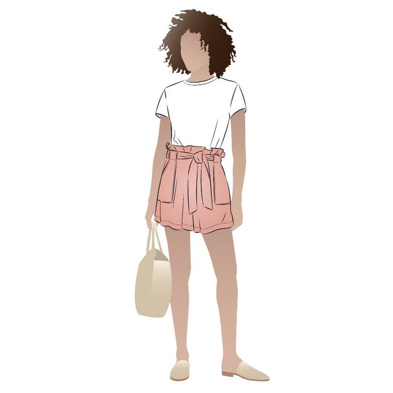 AUS Printed Sewing Pattern Ellen Short Style Arc