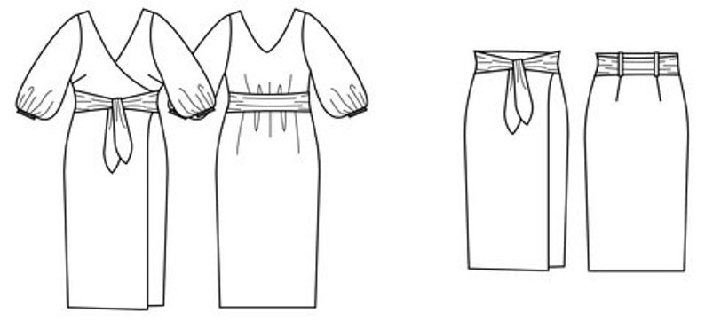 Papercut / Printed Sewing Pattern / Aura Dress Skirt image 5