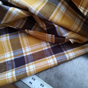 Yarn Dyed Flannel / Saffron Plaid