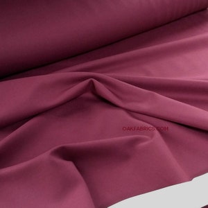 REMNANT! / Ponte de Roma Knit / Burgundy / 2/3 Yard