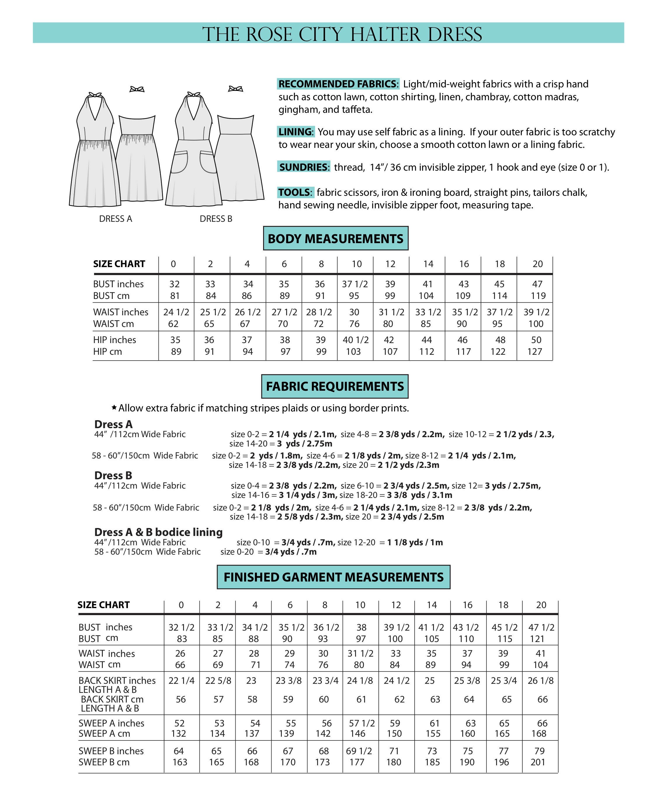 Sew House Seven / Printed Sewing Pattern / Rose City Halter Dress - Etsy
