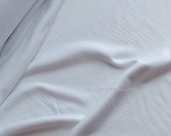 Bamboo Rib Knit / White