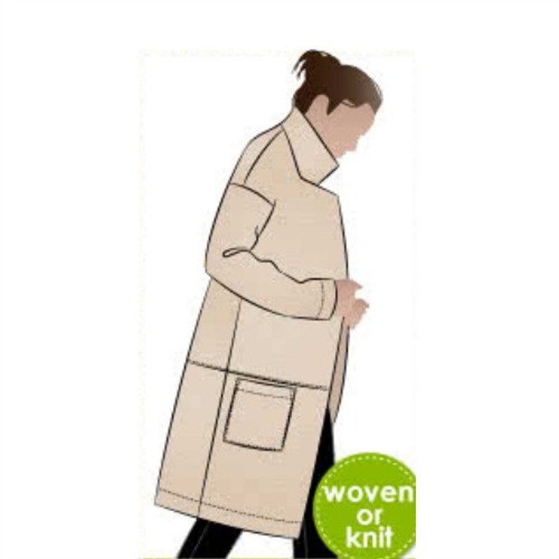 Printed Sewing Pattern Parker Coat AUS Style Arc