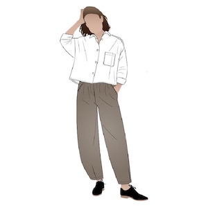 Style Arc / Printed Sewing Pattern / Archie Shirt
