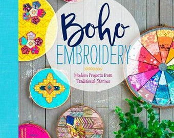 Boho Embroidery BOOK by Nichole Vogelsinger