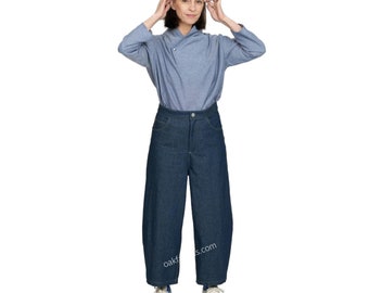 Assembly Line / Printed Sewing Pattern / Barrel-Leg Trousers