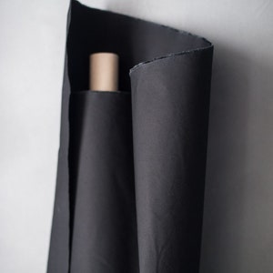 Dry Organic Cotton Oilskin / Black