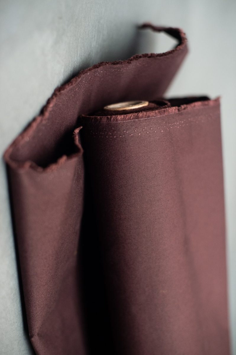 Dry Organic Cotton Oilskin / Oxblood