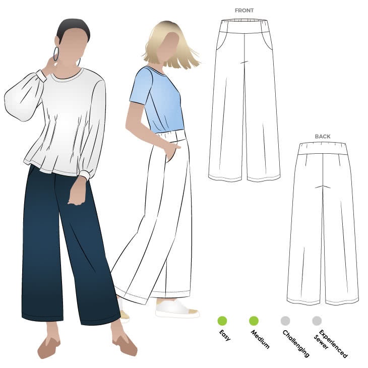 Style Arc AUS / Printed Sewing Pattern / Fifi Woven Pant | Etsy