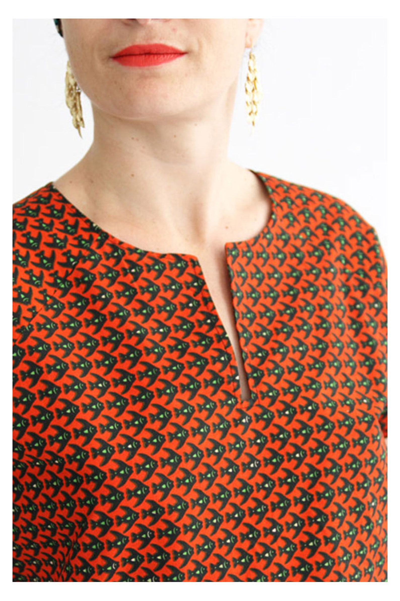 I AM FR / Printed Sewing Pattern / Jain Top Dress | Etsy