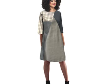 Sew Different / Printed Sewing Pattern / Colourblock Dress