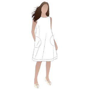 Style Arc / Printed Sewing Pattern / Lena Shift Dress