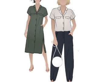 Style Arc (AUS) / Printed Sewing Pattern / Monty Shirt + Dress