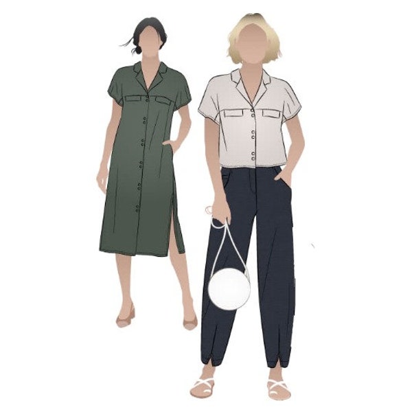 Style Arc (AUS) / Printed Sewing Pattern / Monty Shirt + Dress