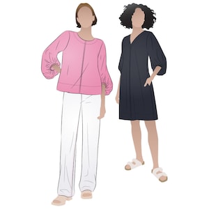 Style Arc / Printed Sewing Pattern / Zalia Dress + Top