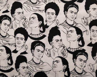 Cotton Print / Frida / Black & White