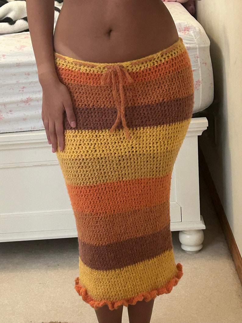 Crochet Low Waisted Skirt image 1