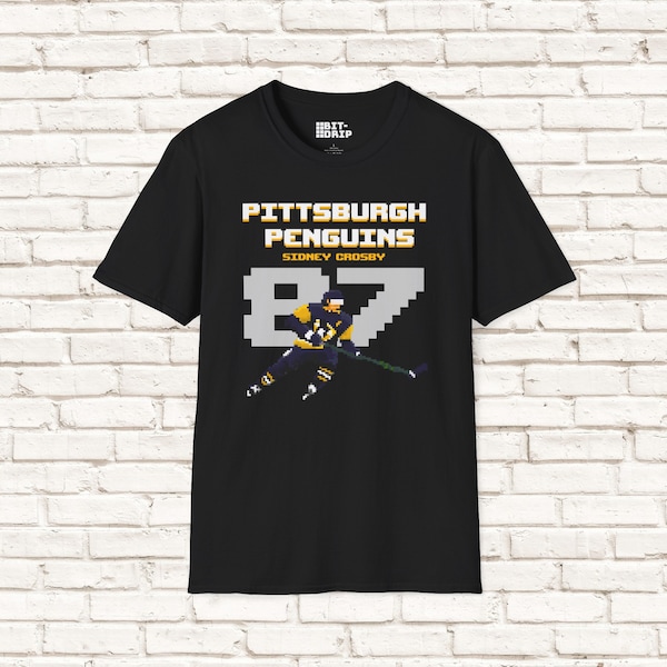 Softstyle Sidney Crosby T-Shirt - Vintage Inspired - Unofficial Pittsburgh Penguins