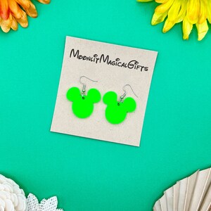 Mickey Mouse Earrings | Classic Mickey Mouse Earrings | Mickey Mouse Earrings Disney Inspired | Disney Earrings | Glowforge Earrings | Mouse