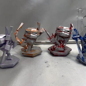 Ninja turtle models - desk decor - gaming setup - collectibles - gifts - statues - bust collection
