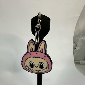 Labubu keychain  - desk decor - gaming setup - collectibles - gifts - statues - bust collection