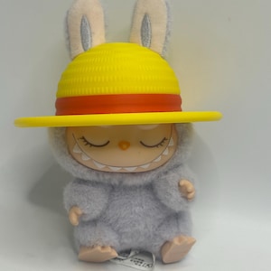 V1 AND V2 ONLY Labubu luffy brook - desk decor - gaming setup - collectibles - gifts - statues - bust collection - one piece