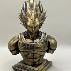 Dbz ベジータモデル - デスク装飾 - ゲームセットアップ - コレクターアイテム - ギフト - 彫像 - 胸像コレクション
