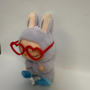 Labubu heart Star Sunglasses Glasses  - desk decor - gaming setup - collectibles - gifts - statues - bust collection