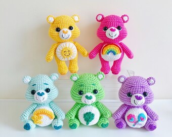 Oso amigurumi, Patrón oso a crochet, Amigurumi Fácil, PDF en inglés, Descarga Instantánea