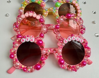 Girls Bedazzled Sunglasses | Stocking Stuffers | Sparkly Sunglasses | Rhinestone Sunglasses | Unicorn Sunglasses | Birthday Girl Gift
