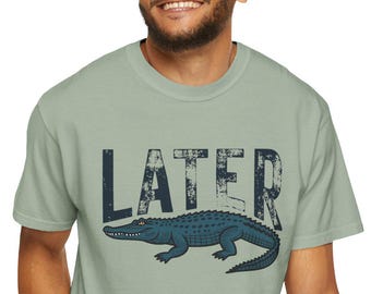 Camiseta, camiseta e camisa Later Gator Distressed Comfort Colors