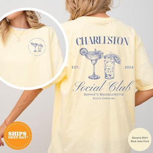 Personalized Bachelorette Shirt, Bach Trip Shirts, Bridal Party Tshirt, Charleston Bachelorette Shirt, Custom Comfort Color Bachelorette Tee