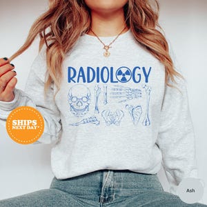 Radiology Crewneck Sweatshirt, RAD Tech Skeleton Crewneck, Gift for Rad Tech Students, Radiology Gifts, X Ray Sweatshirt, Gift for Xray Tech