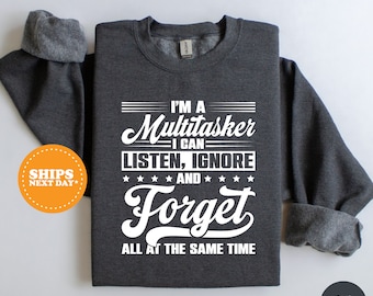 Sweat-shirt Attitude, cadeau pour elle, sweat-shirt sarcastique, sweat-shirt négligent, col rond pour femmes avec dictons drôles, sweat à capuche drôle maladroit