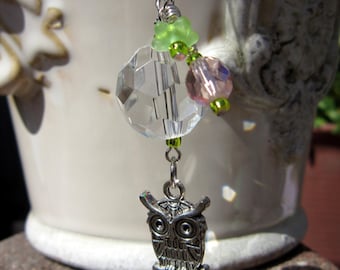 Rearview Mirror Jewelry Charm Car Feng Shui Owl