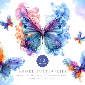 Schmetterling im Schmetterlingsstil, Clipart-Pack, Schmetterlinge im Schmetterlingsdesign, Schmetterlinge PNG, druckbare Papiermodelle, digitale Planer Aufkleber, DIY Schmetterlingskunst