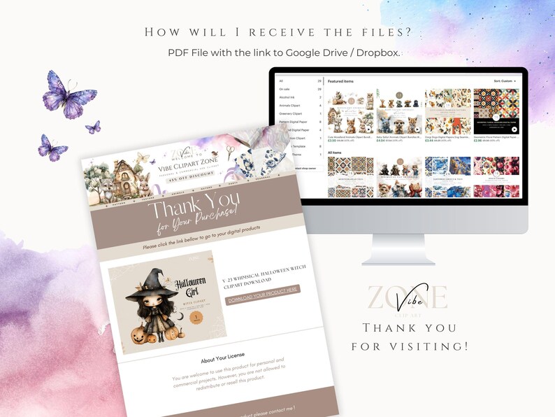 Abstract Digital Paper, Paint Brush Strokes Backgrounds for Card Making