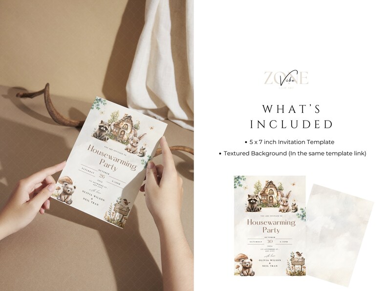 Editable Housewarming Invitation Digital Download Editable Canva Invite ...
